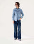 DENIM BUTTON DOWN SHIRT